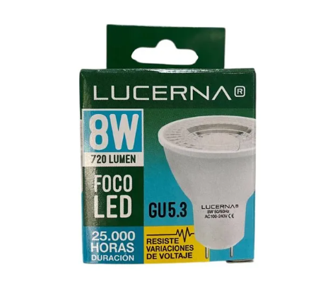 Bombillo Led 8W-DicrÃ³ico-GU5.3-6K-720L